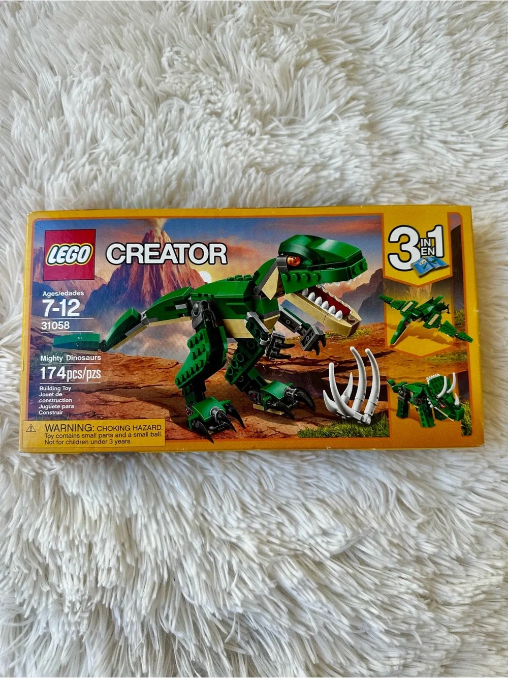 LEGO Creator 31058 Mighty Dinosaurs 3 in 1 T Rex Building Set New Sealed 174 Pc